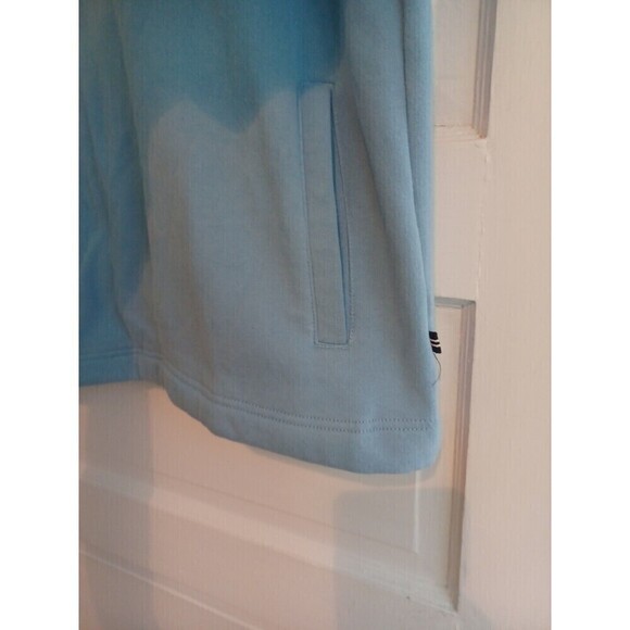 Nautica mens 1/4 zip blue pullover M sweatshirt logo pockets classic layer - Picture 6 of 12